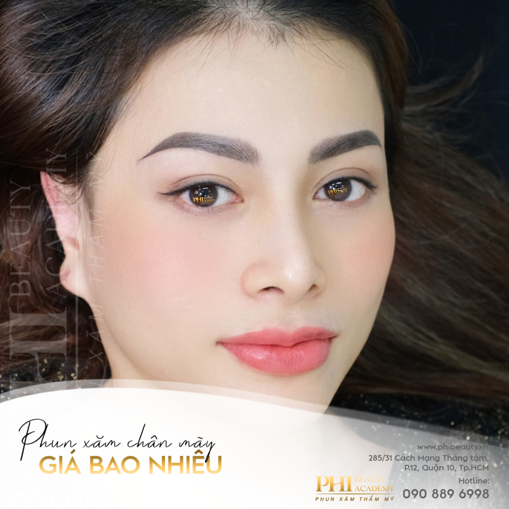 Bảng giá phun xăm chân mày