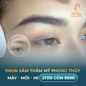 Dịch Vụ Phun Xăm Chân mày tại Viện Thẩm Mỹ Chị Đẹp