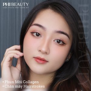 Combo làm đẹp mày môi tại Phi Beauty – phun mày phun môi tự nhiên an toàn