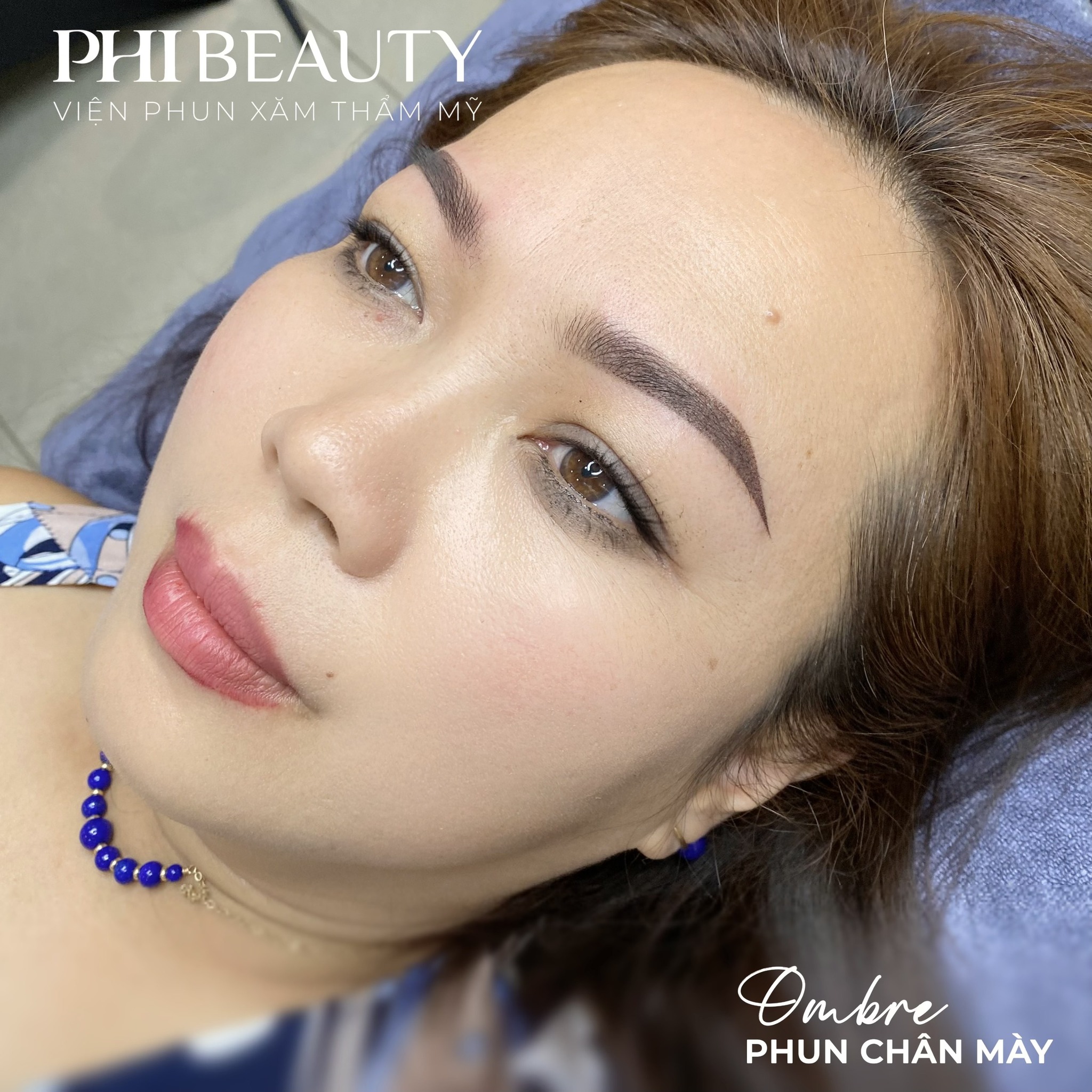 Phun mày Ombre cho chân mày thiếu lông bẩm sinh